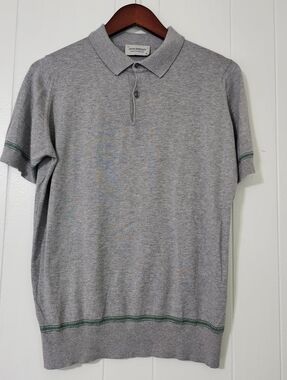 SOLD NOT AVAILABLE John Smedley Polo Shirt Mens M Luxury Knit
